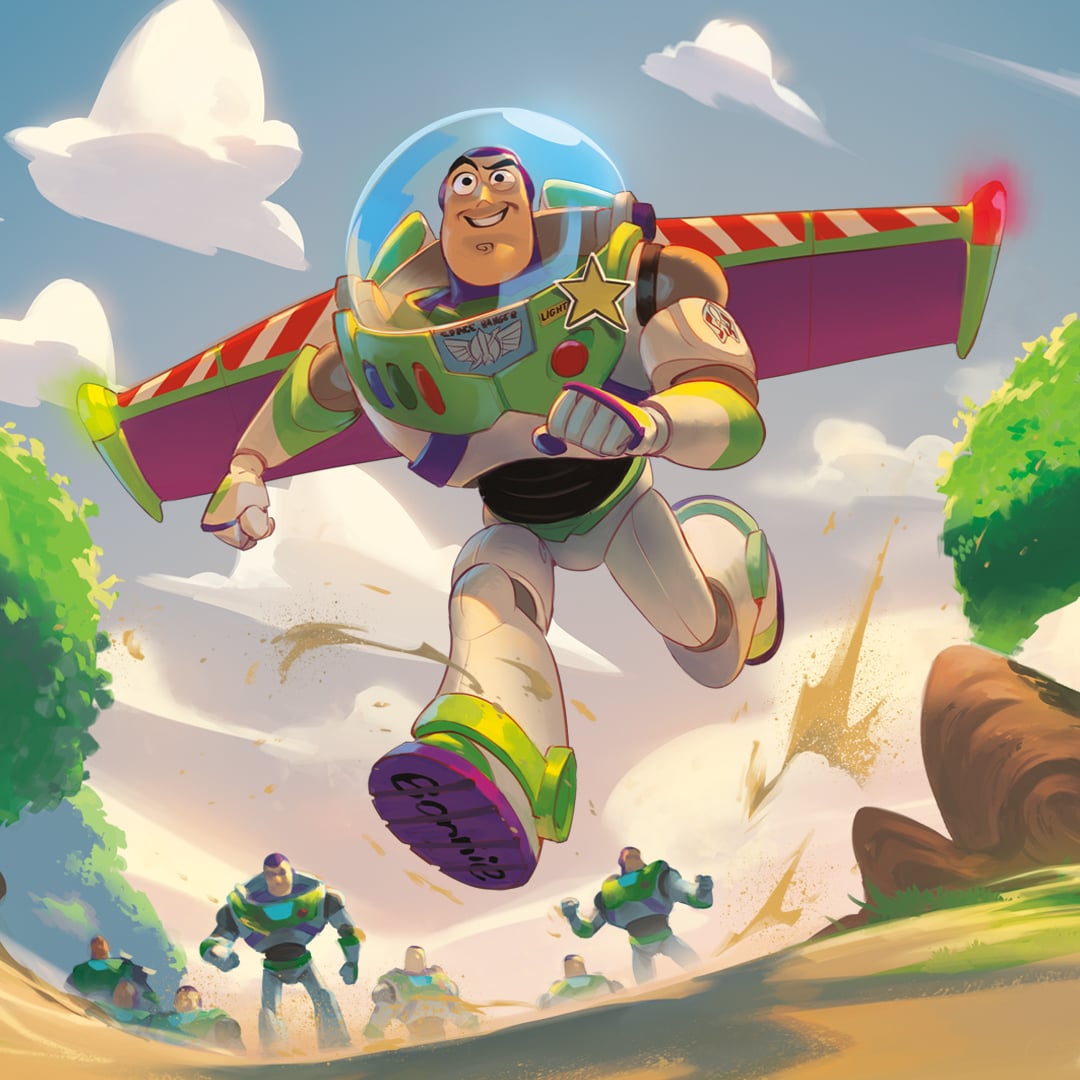 Image of Buzz Lightyear card art from Disney Lorcana
