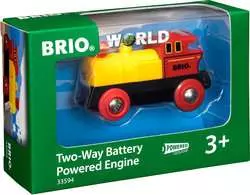 Brio World - Locomotive rouge - A Piles - Train électrique idéal