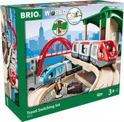 BRIO World – 36025 Rescue Team Train Set | 44 Piece Wooden Train Set Toy  for Kids Age 3 Years Up Multicolor