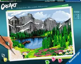 CreArt Mountain View, Paint by numbers for adults