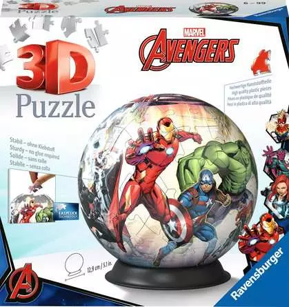 3D Puzzle Ball Marvel Avengers - 72 Pieces