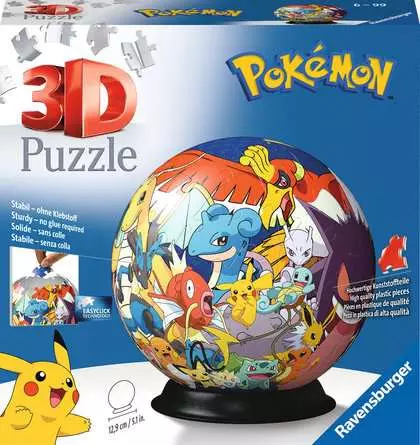 3D Puzzle Ball Pokemon - 72 Pieces