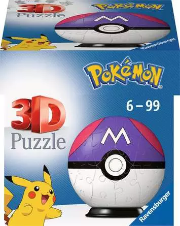 3D Puzzle Ball Pokemon Master ball - 54 Pieces