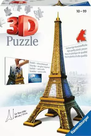 3D Puzzle Building Eiffel Tower - 216 Pieces