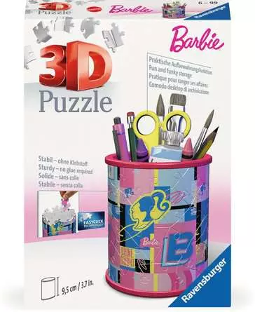 3D Puzzle Organizer Barbie Pencil Holder - 54 Pieces