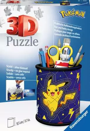 3D Puzzle Organizer Pokemon Pencil Holder - 54 Pieces