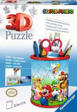 3D Puzzle Organizer Super Mario Pencil Holder - 54 Pieces