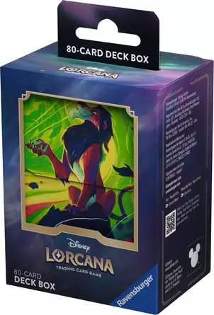 Disney Lorcana TCG Azurite Sea Set 6 - Scar Deck Box