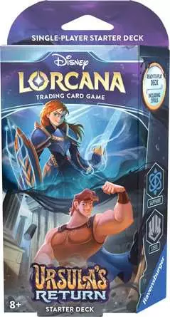 Disney Lorcana TCG Ursula's Return Set 4 - Sapphire & Steel Starter Deck