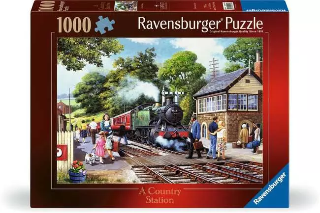 Jigsaw Puzzle A Country Station - 1000 Pieces Puzzle