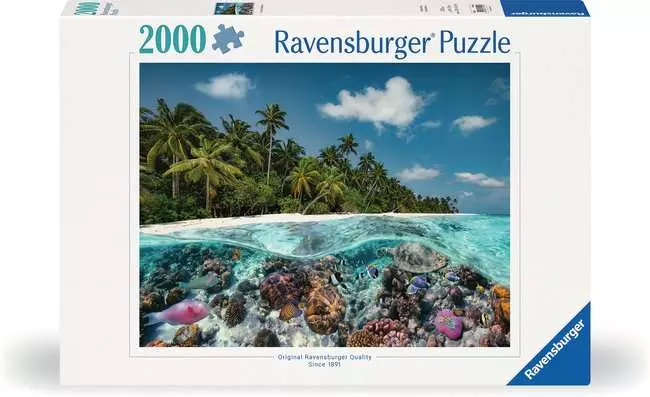 Jigsaw Puzzle A Dive in the Maldives - 2000 Pieces Puzzle