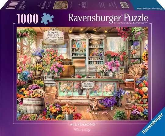 Jigsaw Puzzle All Seasons Flower Shop - 1000 Pieces Puzzle