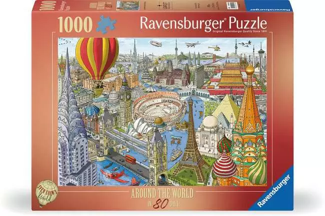 Jigsaw Puzzle Around the World in 80 Days - 1000 Pieces Puzzle