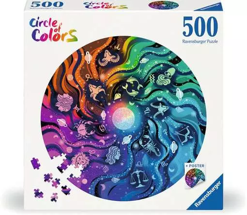 Jigsaw Puzzle Astrology Circular - 500 Pieces Puzzle