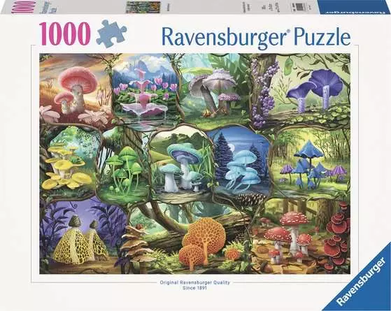 Jigsaw Puzzle Beautiful Mushrooms - 1000 Pieces Puzzle