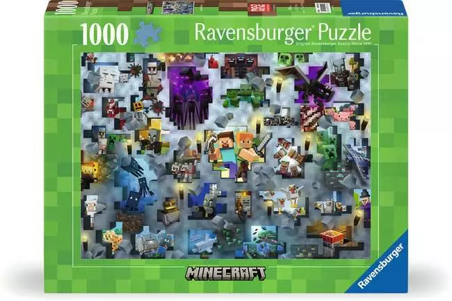 Jigsaw Puzzle Challenge Minecraft Mobs - 1000 Pieces Puzzle