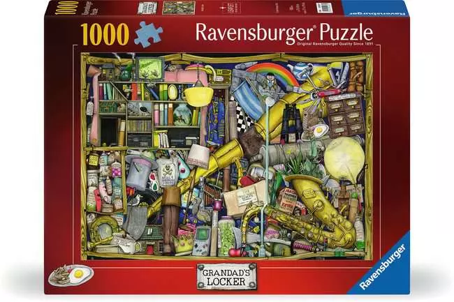 Jigsaw Puzzle Colin Thompson - Grandad's Locker - 1000 Pieces Puzzle