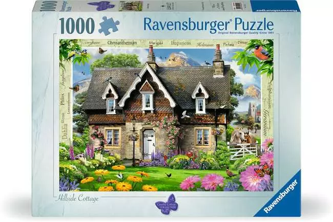 Jigsaw Puzzle Country Cottage Hillside Cottage - 1000 Pieces Puzzle