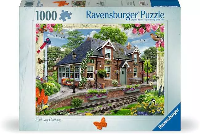 Jigsaw Puzzle Country Cottage Railway Cottage - 1000 Pieces Puzzle