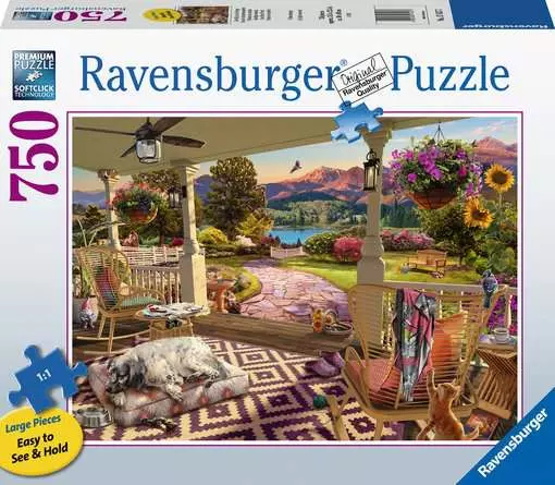 Jigsaw Puzzle Cozy Front Porch Views - 750 Pieces Puzzle