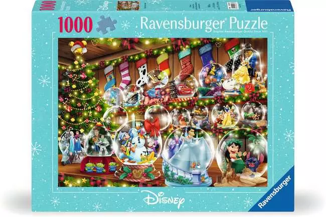 Jigsaw Puzzle Disney Christmas Snowglobe Paradise - 1000 Pieces Puzzle