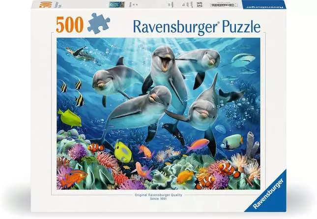 Jigsaw Puzzle Dolphins - 500 Pieces Puzzle