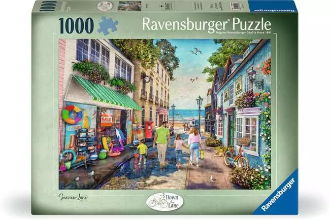 Jigsaw Puzzle Down The Lane No.3, Seaview Lane 1000pc - 1000 Pieces Puzzle