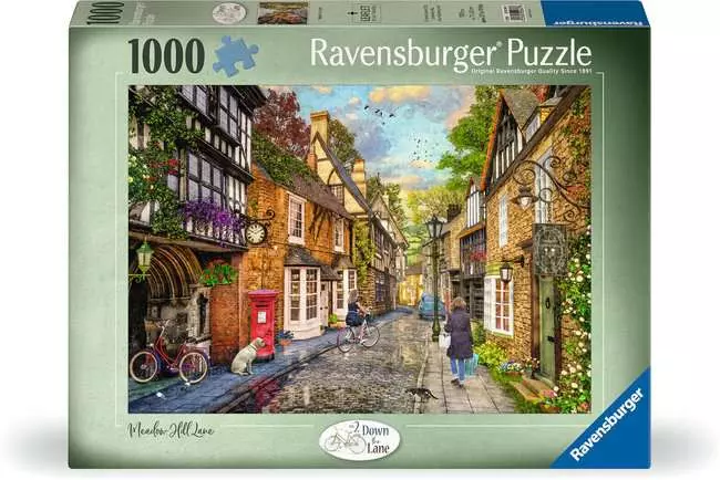 Jigsaw Puzzle Down the Lane No.2, Meadow Hill Lane - 1000 Pieces Puzzle