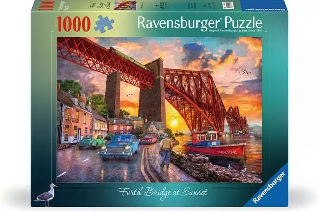 Jigsaw Puzzle Forth Bridge at Sunset - 1000 Pieces Puzzle