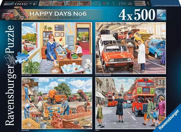 Jigsaw Puzzle Happy Days No 6, Work Day Memories - 500 Pieces Puzzle