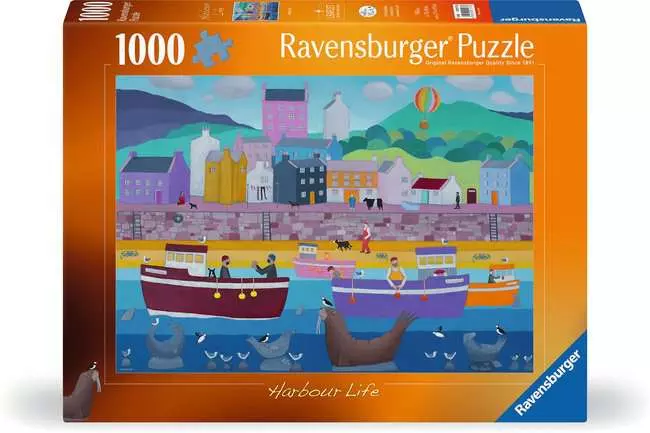 Jigsaw Puzzle Harbour Life - 1000 Pieces Puzzle