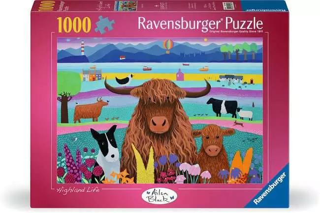 Jigsaw Puzzle Highland Life - 1000 Pieces Puzzle