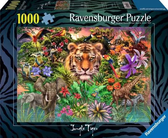 Jigsaw Puzzle Jungle Tiger - 1000 Pieces Puzzle