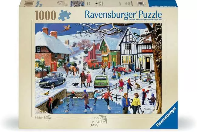 Jigsaw Puzzle Leisure Days No 3 The Winter Village - 1000 Pieces Puzzle