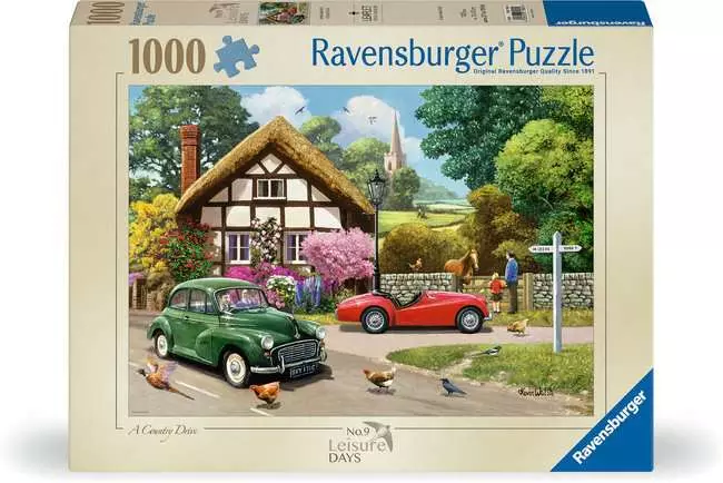 Jigsaw Puzzle Leisure Days No.9, A Country Drive - 1000 Pieces Puzzle