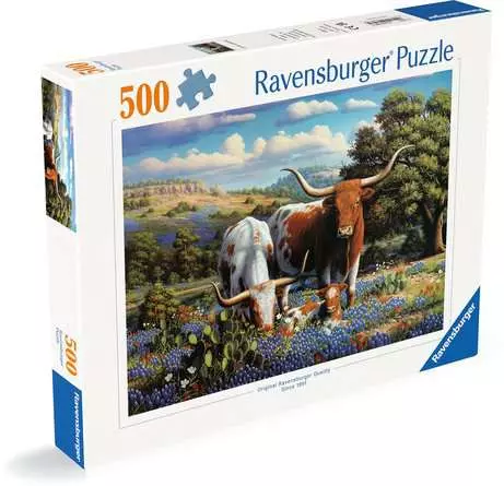 Jigsaw Puzzle Longhorns - 500 Pieces Puzzle