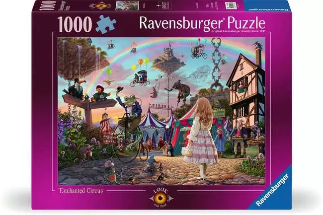 Jigsaw Puzzle Look & Find No.2, Enchanted Circus - 1000 Pieces Puzzle