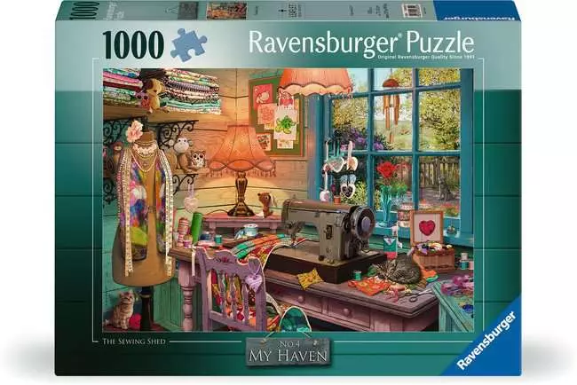 Jigsaw Puzzle My Haven No 4, The Sewing Shed - 1000 Pieces Puzzle