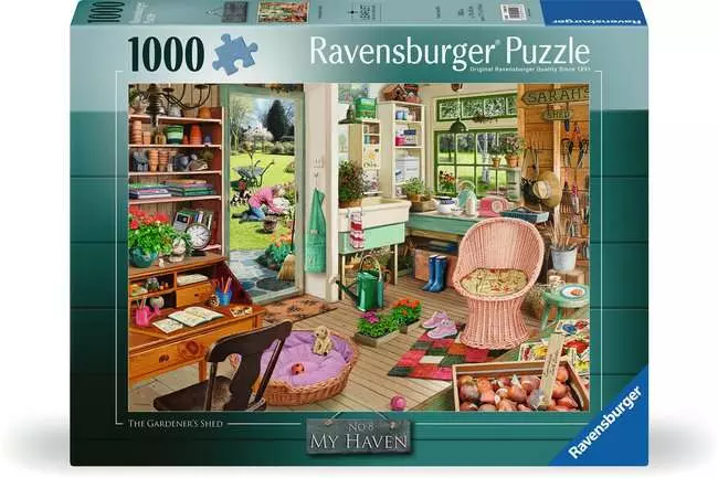 Jigsaw Puzzle My Haven No 8, The Gardener's Shed - 1000 Pieces Puzzle