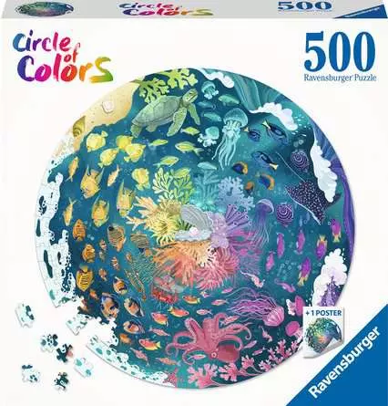 Jigsaw Puzzle Oceans Circular - 500 Pieces Puzzle