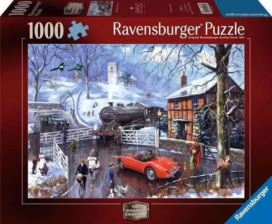 Jigsaw Puzzle Railway Crossing - 1000 Pieces Puzzle