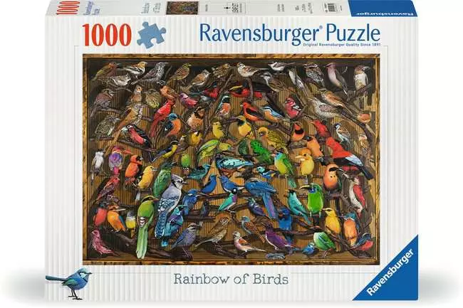 Jigsaw Puzzle Rainbow of Birds - 1000 Pieces Puzzle