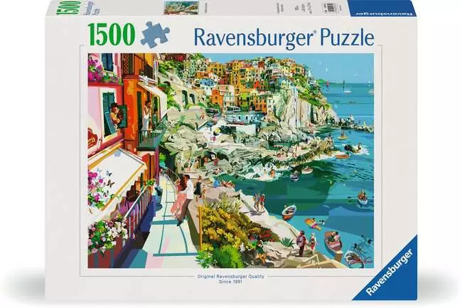 Jigsaw Puzzle Romance in Cinque Terre - 1500 Pieces Puzzle