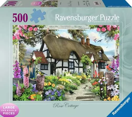 Jigsaw Puzzle Rose Cottage 500pLF - 500 Pieces Puzzle