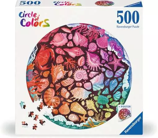 Jigsaw Puzzle Seashells Circular - 500 Pieces Puzzle