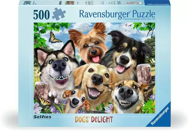 Jigsaw Puzzle Selfies Dogs' Delight - 500 Pieces Puzzle