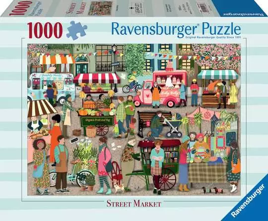 Jigsaw Puzzle Street Market - 1000 Pieces Puzzle