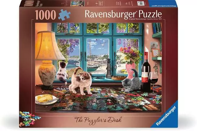 Jigsaw Puzzle The Puzzler's Desk - 1000 Pieces Puzzle