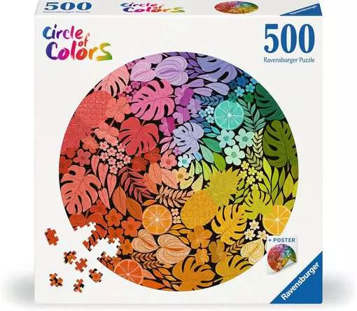 Jigsaw Puzzle Tropical Circular - 500 Pieces Puzzle