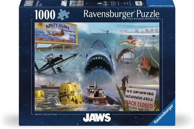 Jigsaw Puzzle Universal Vault Collection, Jaws - 1000 Pieces Puzzle